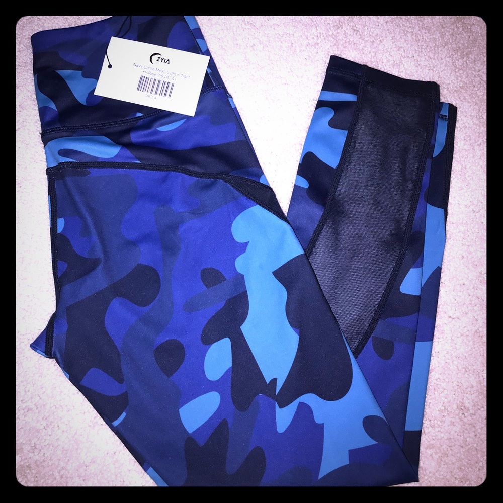 ZYIA Navy Camo Mesh LNT 7/8